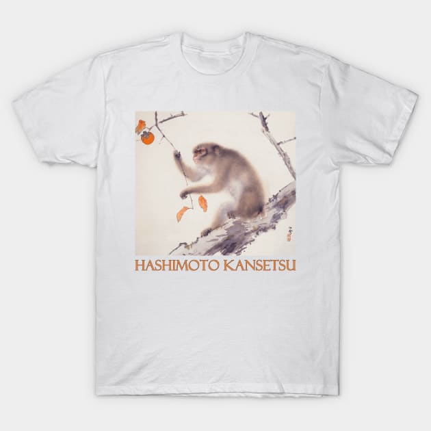 Monkey by Hashimoto Kansetsu - Japanese Art T-Shirt by Naves